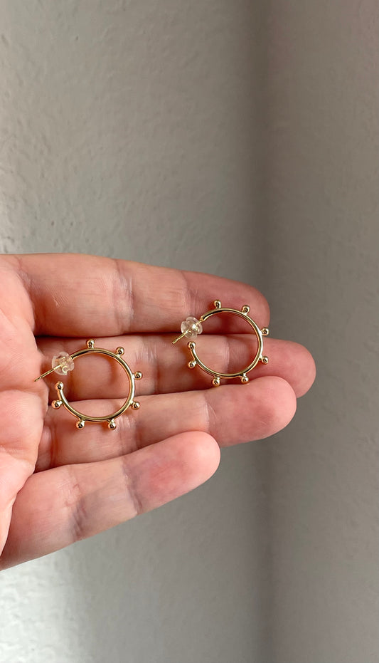 Gold filled hoops